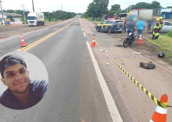 Motociclista morre ao ser atropelado por van conduzida por motorista embriagado na BR-163
