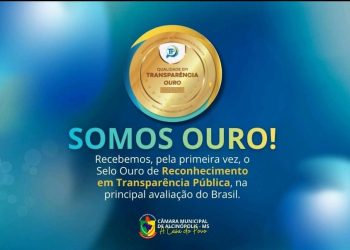 Câmara Municipal de Alcinópolis conquista Selo Ouro de Transparência Pública